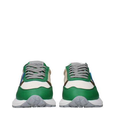 Philippe Model Grüner Stoff Low Tops