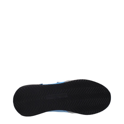 Philippe Model Blaue Stoff Low Tops