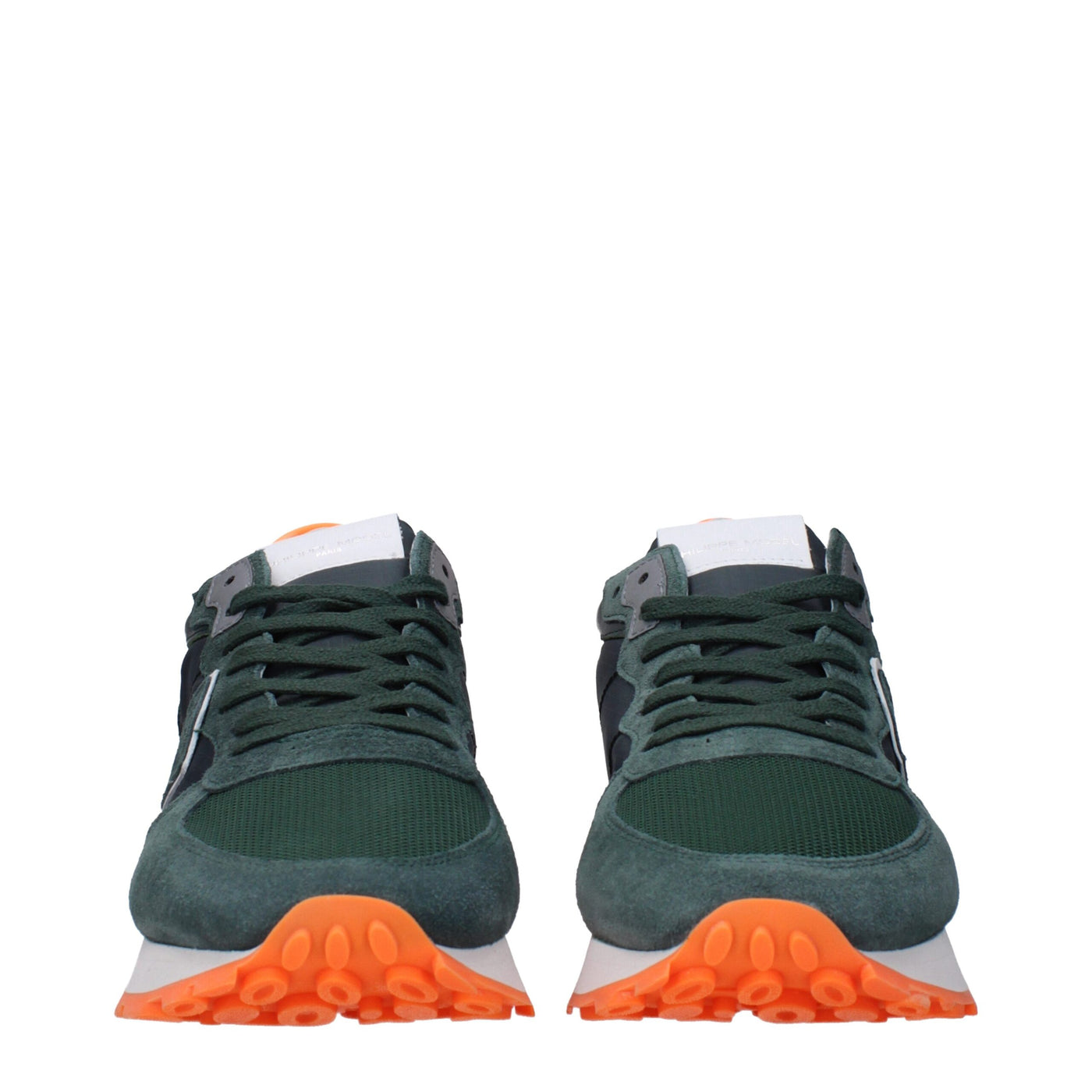 Philippe Model Grüner Stoff Sportliche Turnschuhe