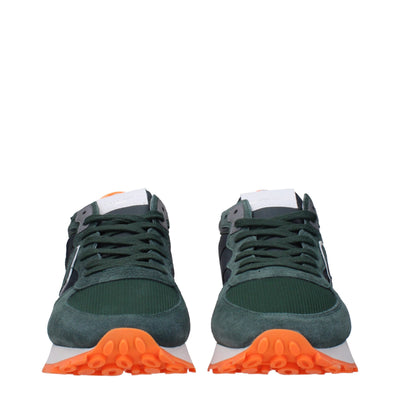 Philippe Model Grüner Stoff Sportliche Turnschuhe