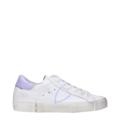 Philippe Model Weiße Leder-Low Tops