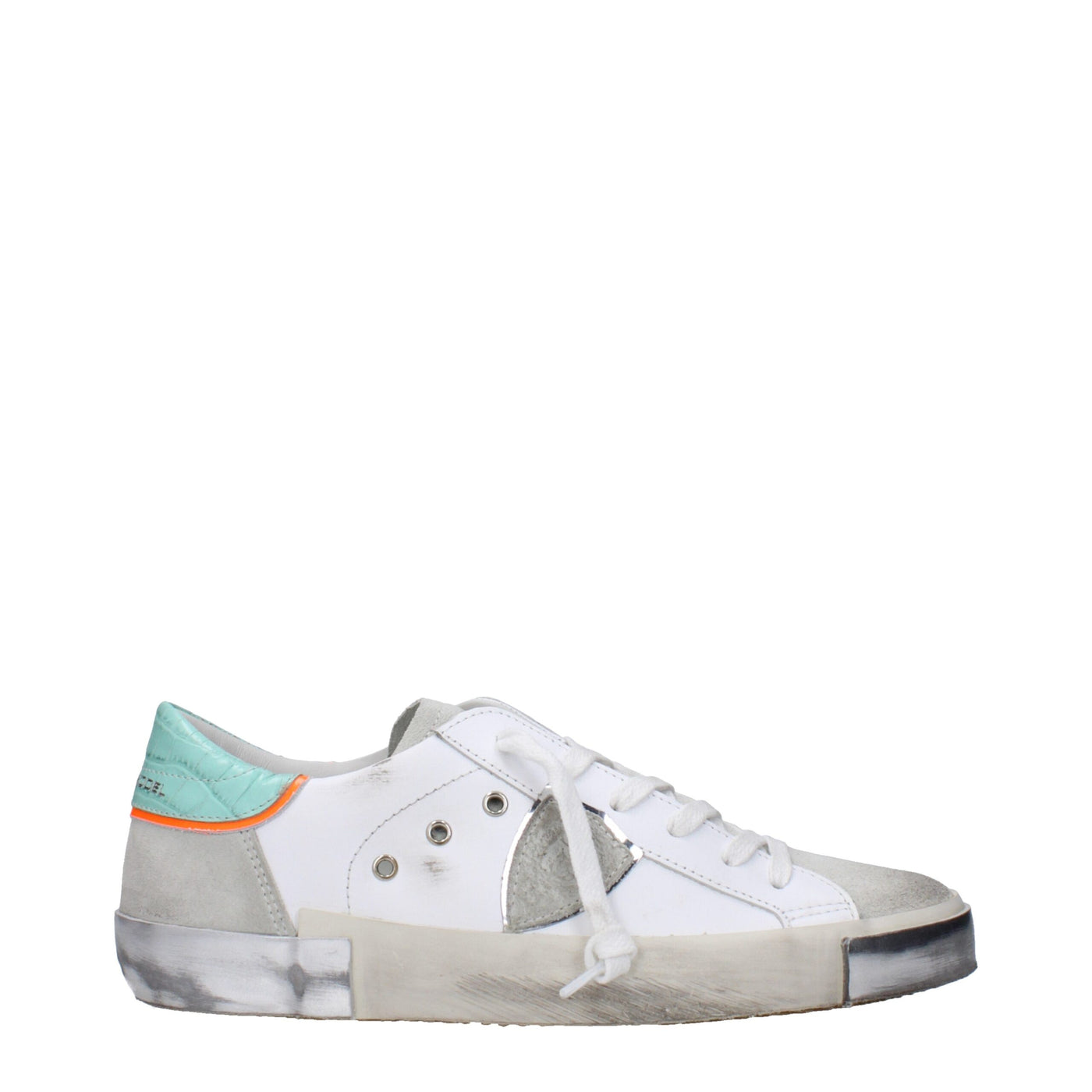 Philippe Model Weiße Leder-Low Tops