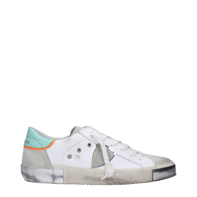 Philippe Model Weiße Leder-Low Tops