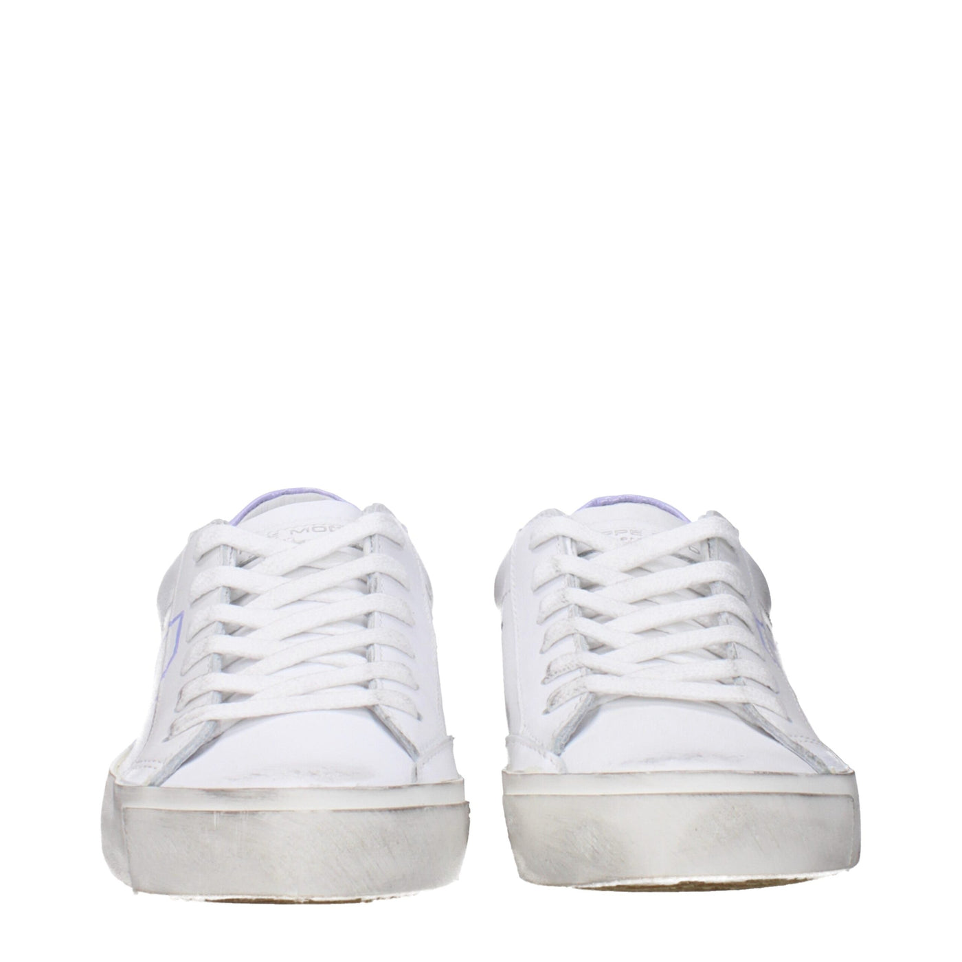 Philippe Model Weiße Leder-Low Tops