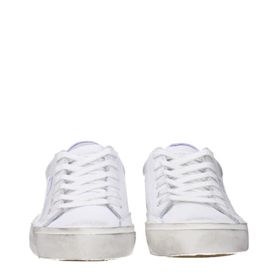 Philippe Model Weiße Leder-Low Tops
