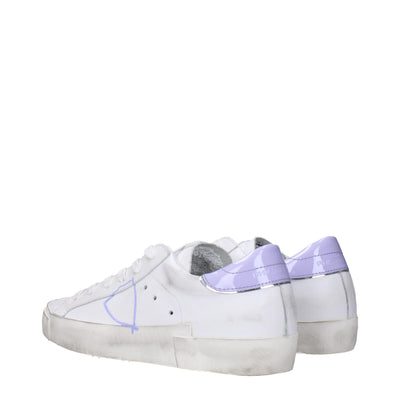 Philippe Model Weiße Leder-Low Tops