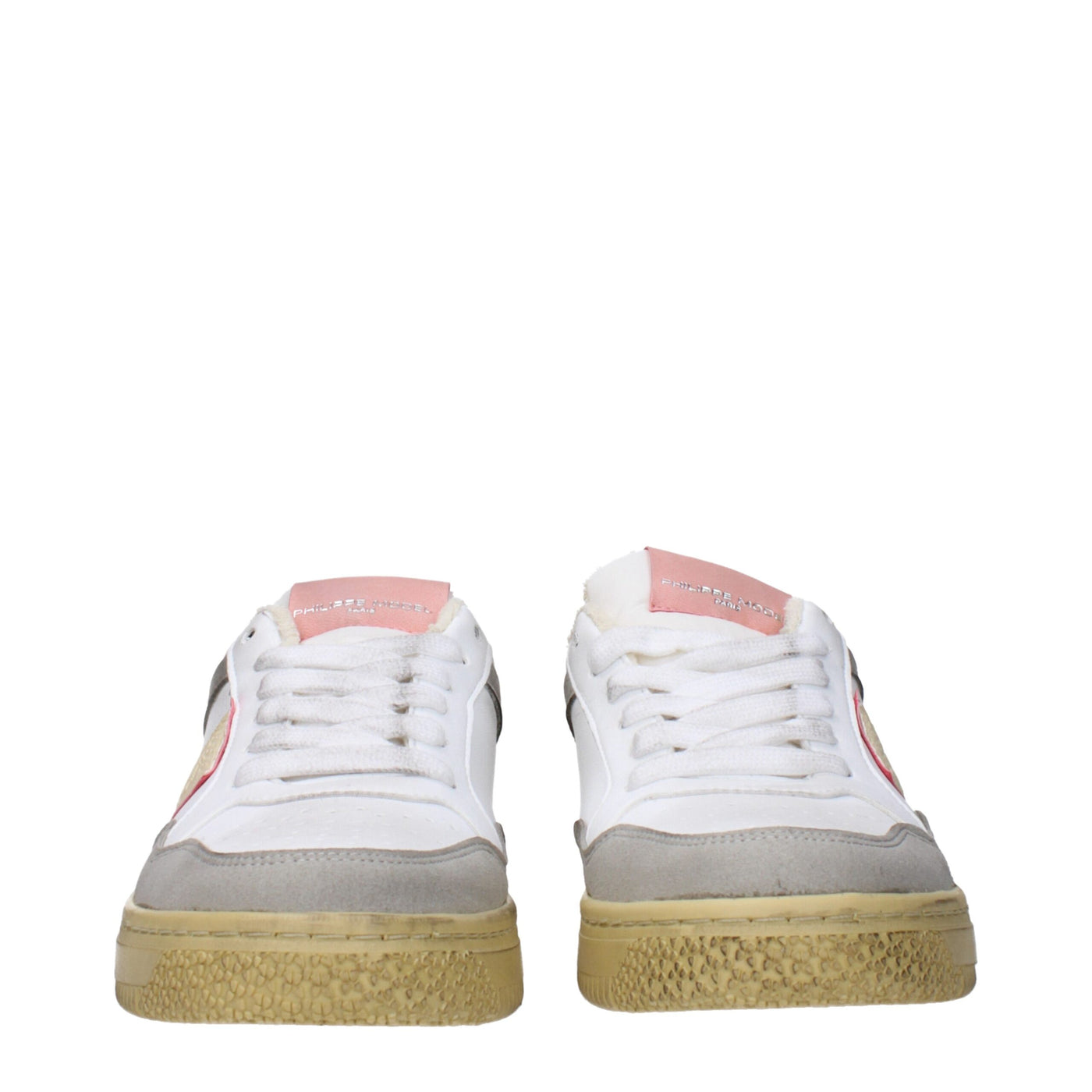 Philippe Model Weiße Leder-Low Tops