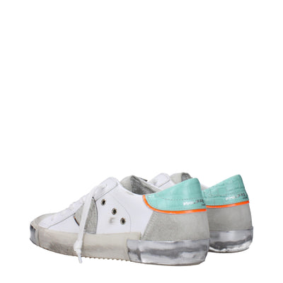 Philippe Model Weiße Leder-Low Tops