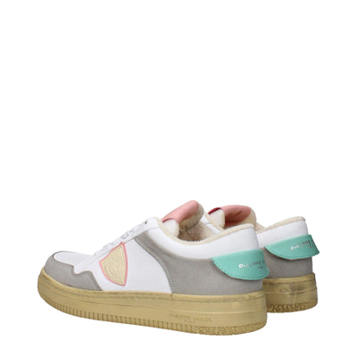 Philippe Model Weiße Leder-Low Tops