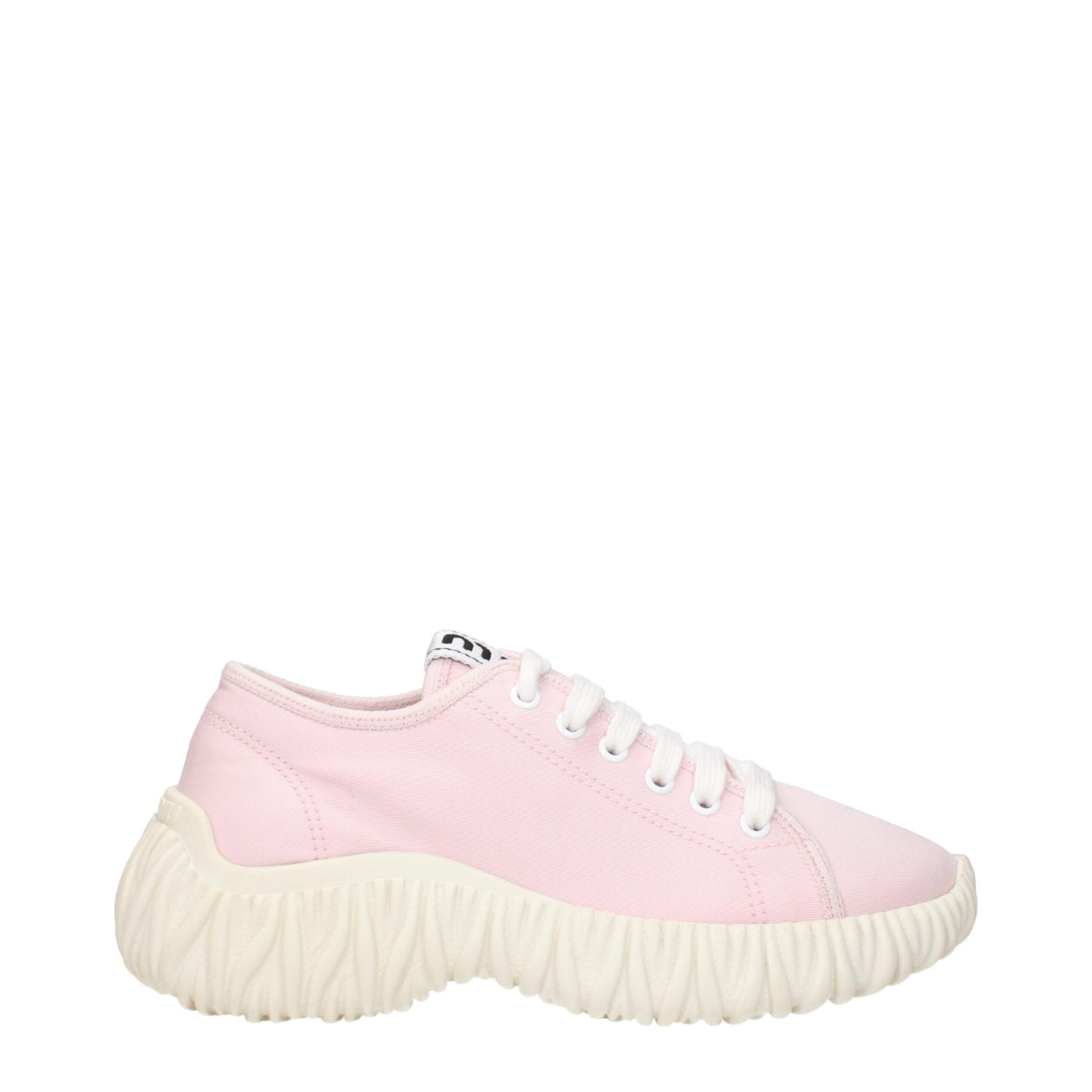 Miu Miu Rosa Stoff Low Tops