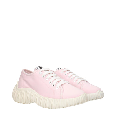 Miu Miu Rosa Stoff Low Tops