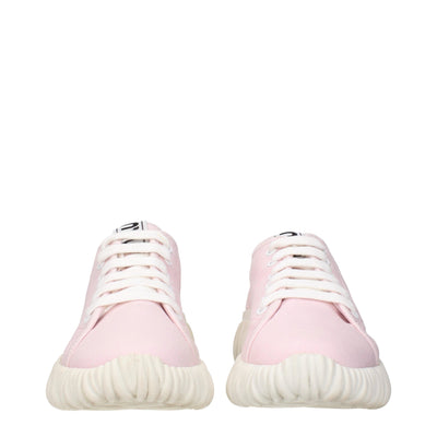 Miu Miu Rosa Stoff Low Tops