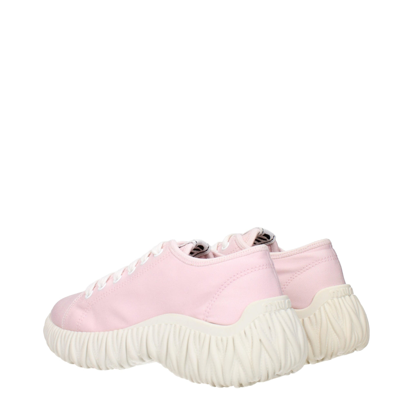 Miu Miu Rosa Stoff Low Tops