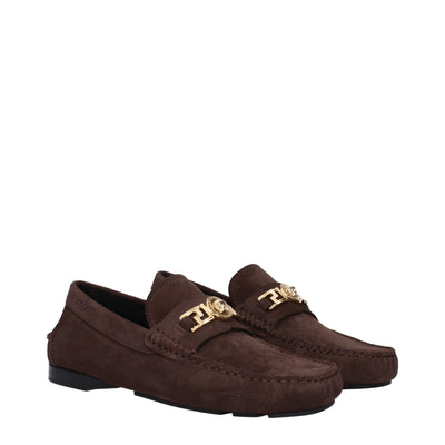 Versace Braune Leder Slipper