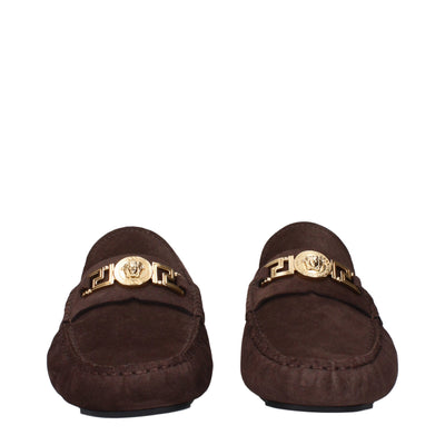 Versace Braune Leder Slipper