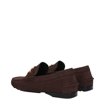 Versace Braune Leder Slipper
