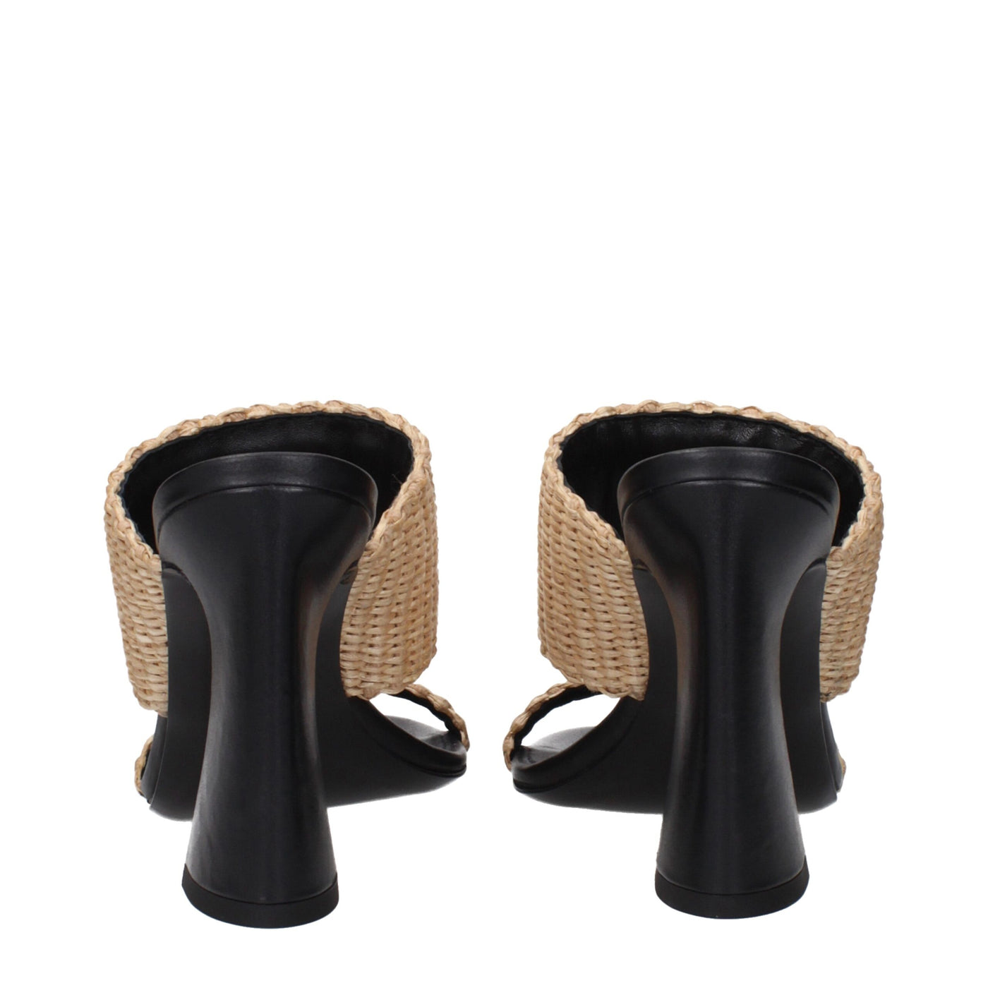 Versace Beige Raffia-Plateaus