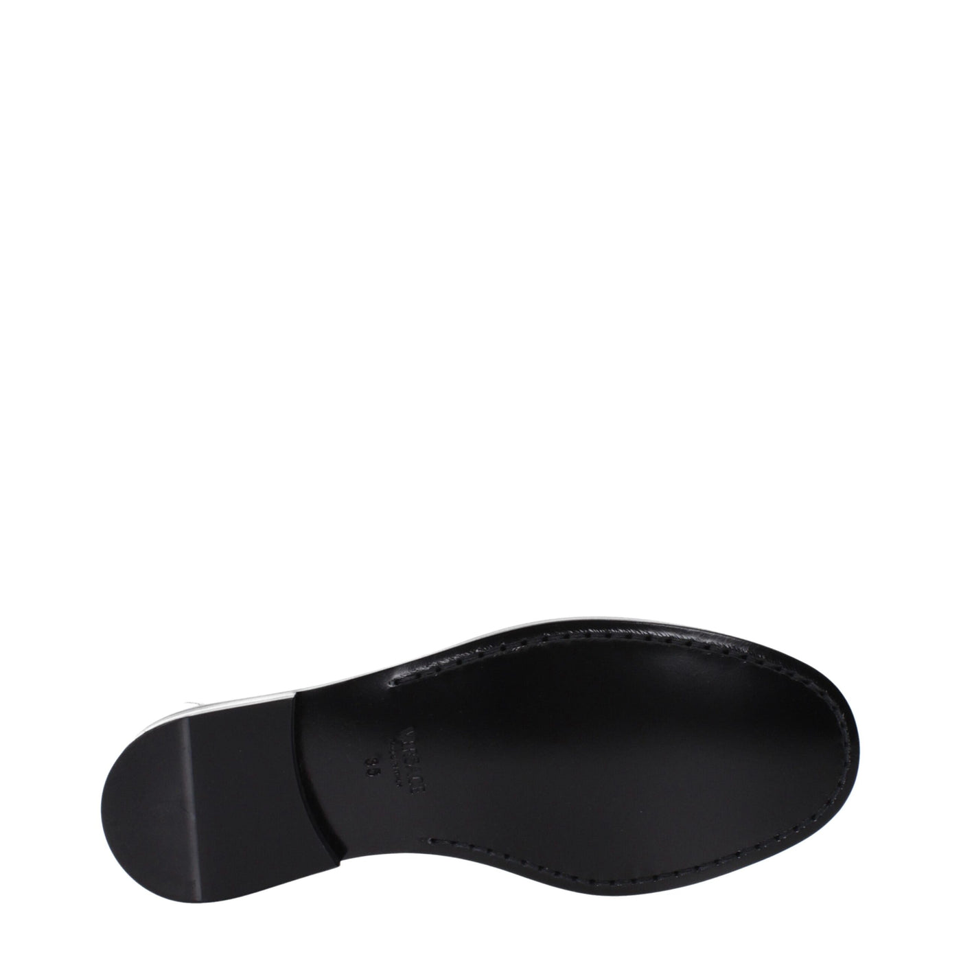Versace Graue Leder Slipper