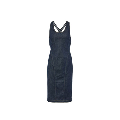 Alaïa Sculpt Denim-Kleid