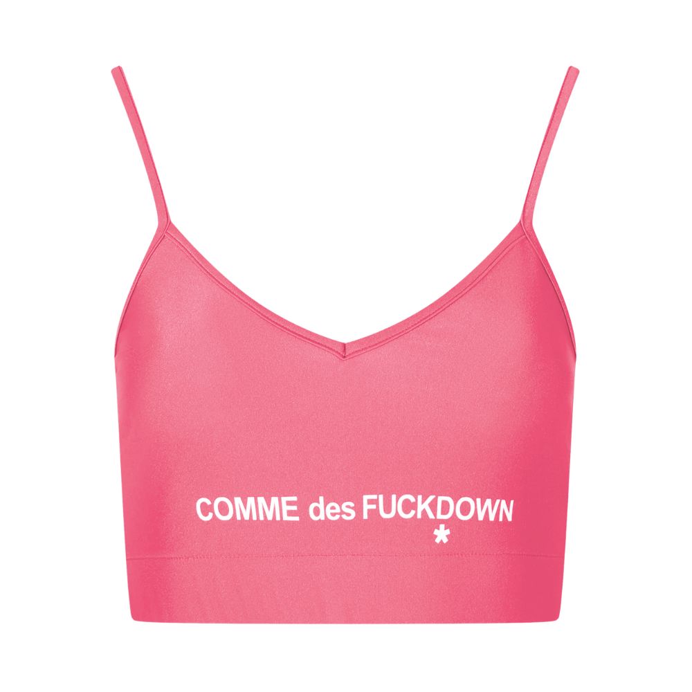Comme Des Fuckdown Rosa Polyester-Oberteile &amp