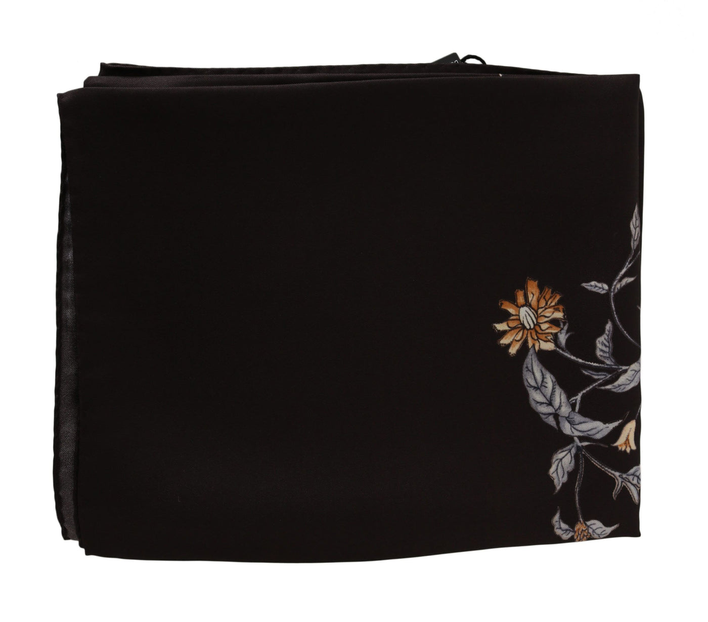 Dolce & Gabbana Braun 100% Seide Vogel Druck Wrap 80cm X 95cm RRP Schal