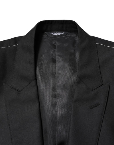 Dolce & Gabbana Schwarze einreihige Wolljacke Blazer