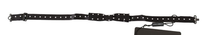 Dolce & Gabbana Schwarze 100% Seide Polka Dot Verstellbare Halsschleife