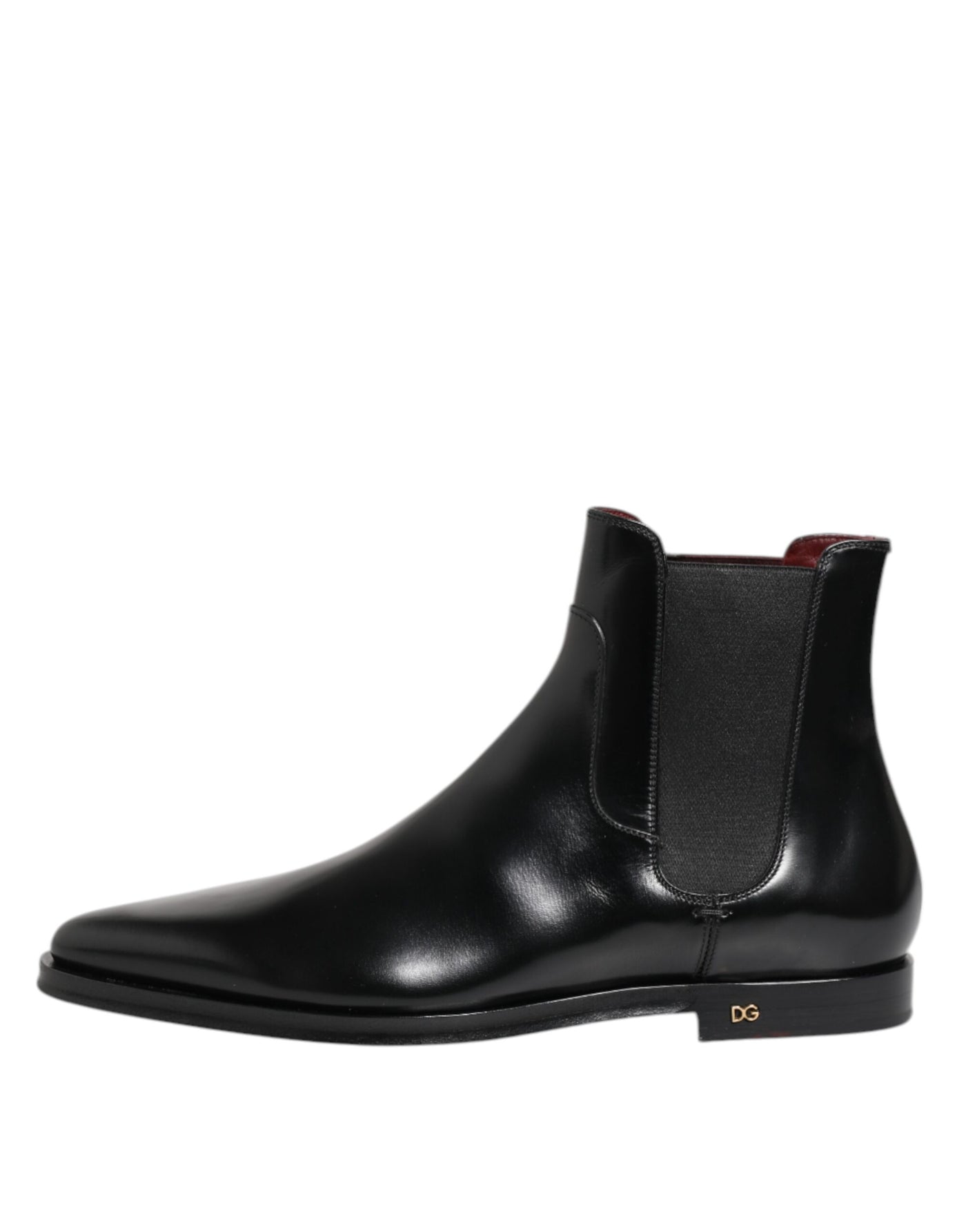 Dolce & Gabbana Schwarzes Leder MILLENIALS Mid Calf Stiefel Schuhe
