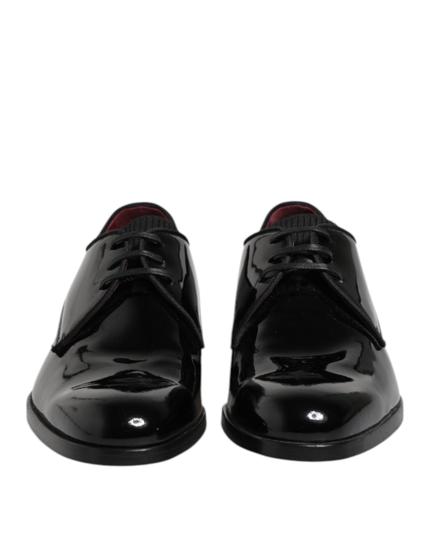 Dolce & Gabbana Schwarze Leder Schnürschuhe Männer Derby Formelle Schuhe