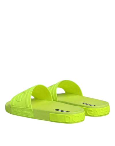 Dolce & Gabbana Gummirutschen Sandalen Strandbekleidung Schuhe grün