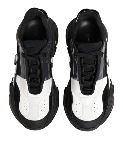 Dolce & Gabbana Weiß Schwarz Logo Airmaster Turnschuhe Schuhe
