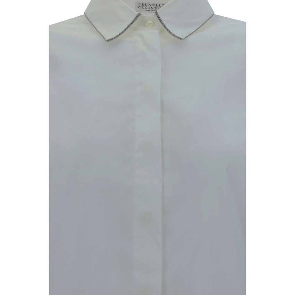 Brunello Cucinelli Hemd mit kultigen Schmuckdetails