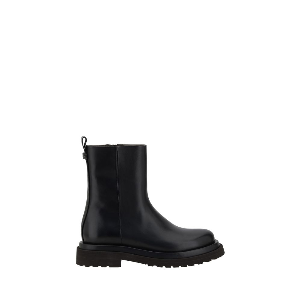 Brunello Cucinelli Lederstiefeletten