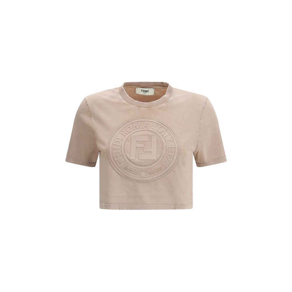 Fendi Beschnittenes T-Shirt