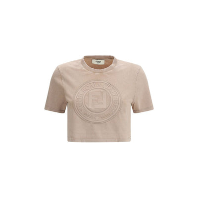 Fendi Beschnittenes T-Shirt