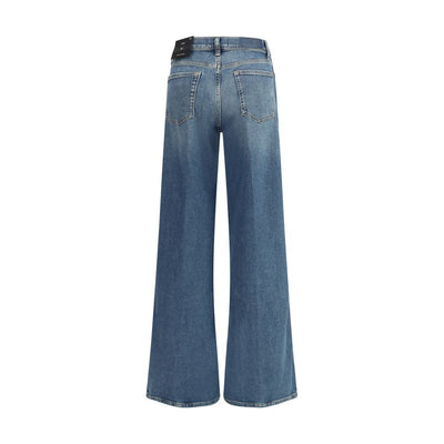 7FOR Lotta Luxe Jeans mit weitem Bein