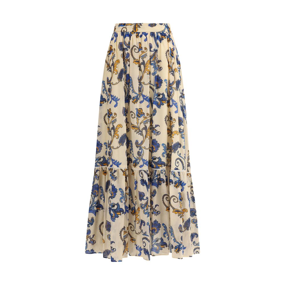 Etro Langer Rock mit Paisleydruck