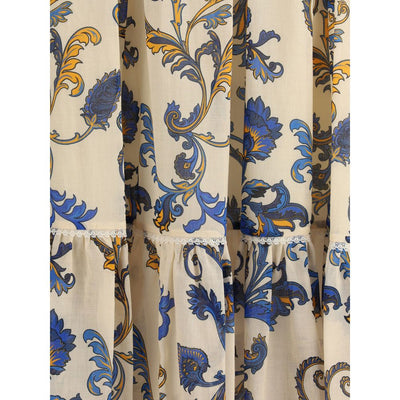 Etro Langer Rock mit Paisleydruck