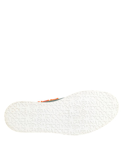 Dolce & Gabbana Grün Derby Logo Casual Männer Turnschuhe Schuhe