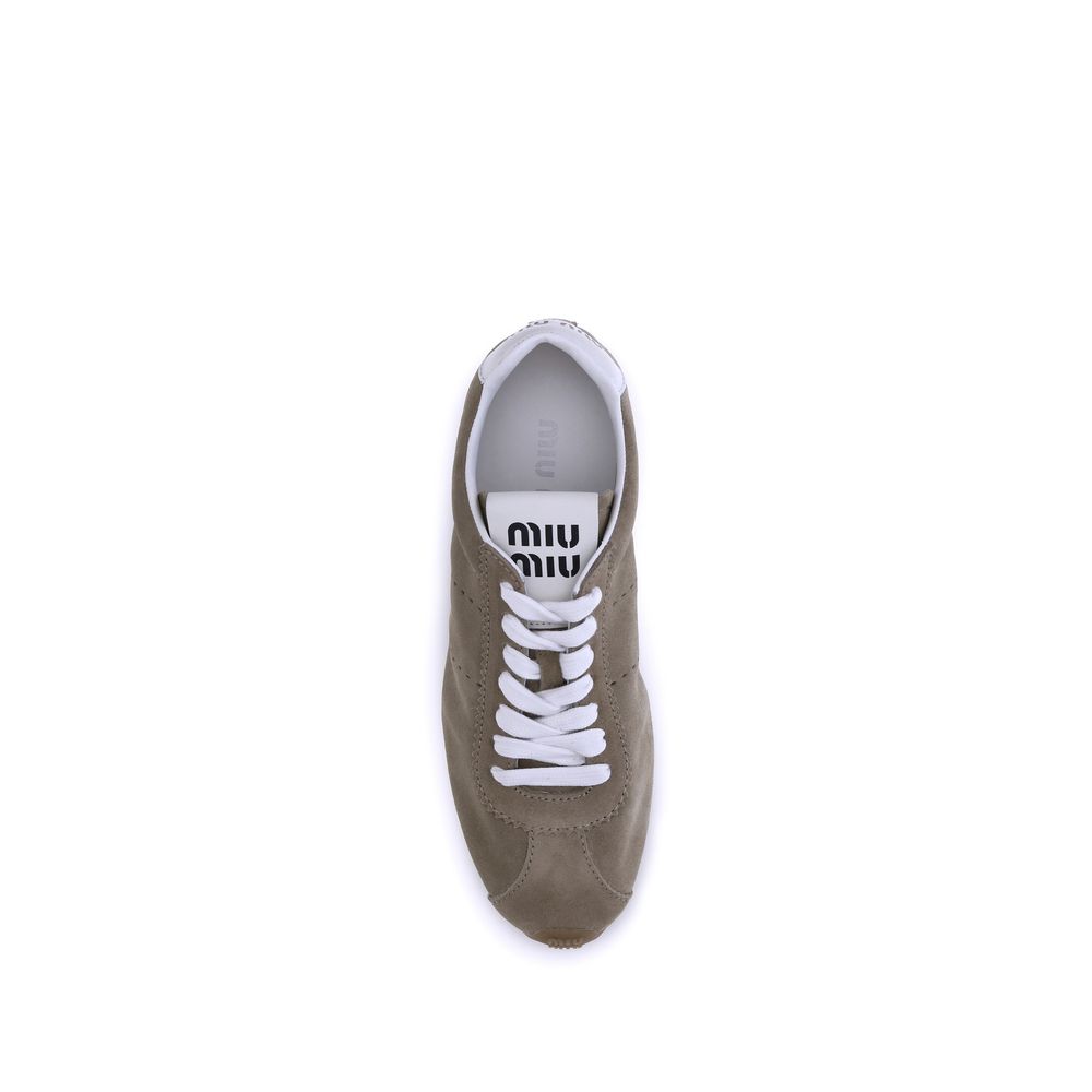 Miu Miu Turnschuhe aus Wildleder Plume