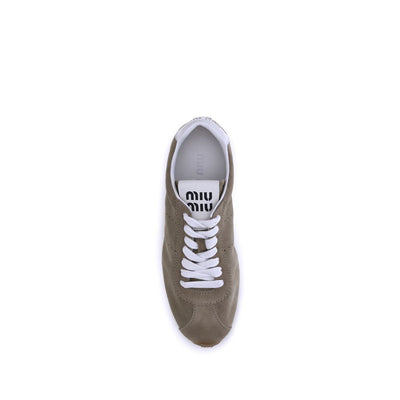 Miu Miu Turnschuhe aus Wildleder Plume