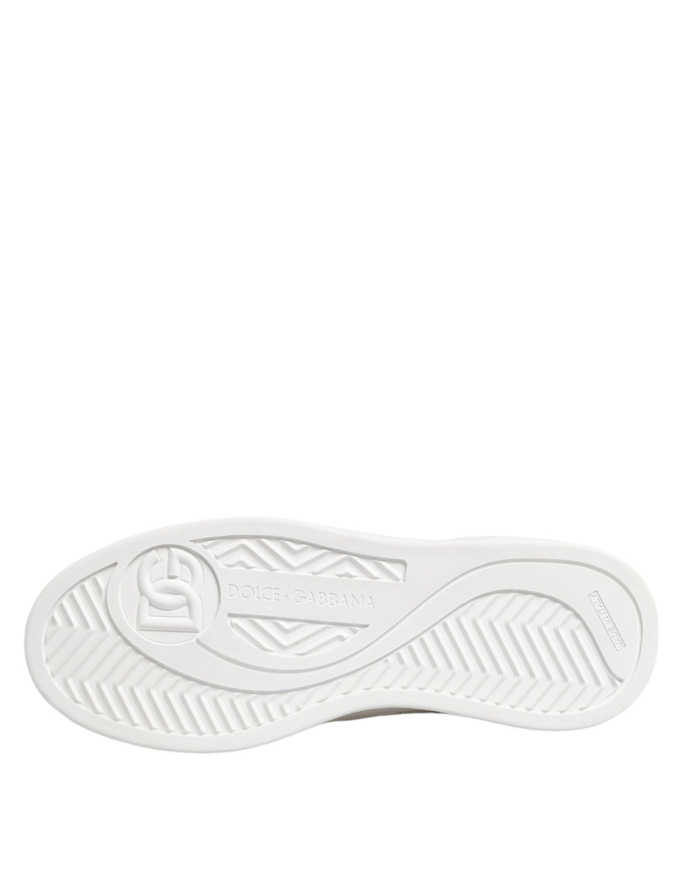 Dolce & Gabbana Weiß Miami Leder Low Top Turnschuhe Schuhe