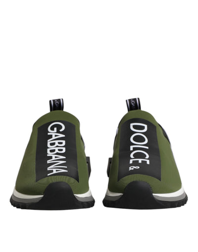 Dolce & Gabbana Grün Logo Low Top Sorrento Männer Turnschuhe Schuhe