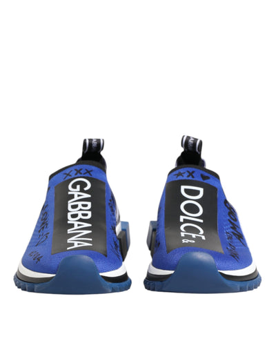 Dolce & Gabbana Blau Sorrento Low Top Turnschuhe Schuhe