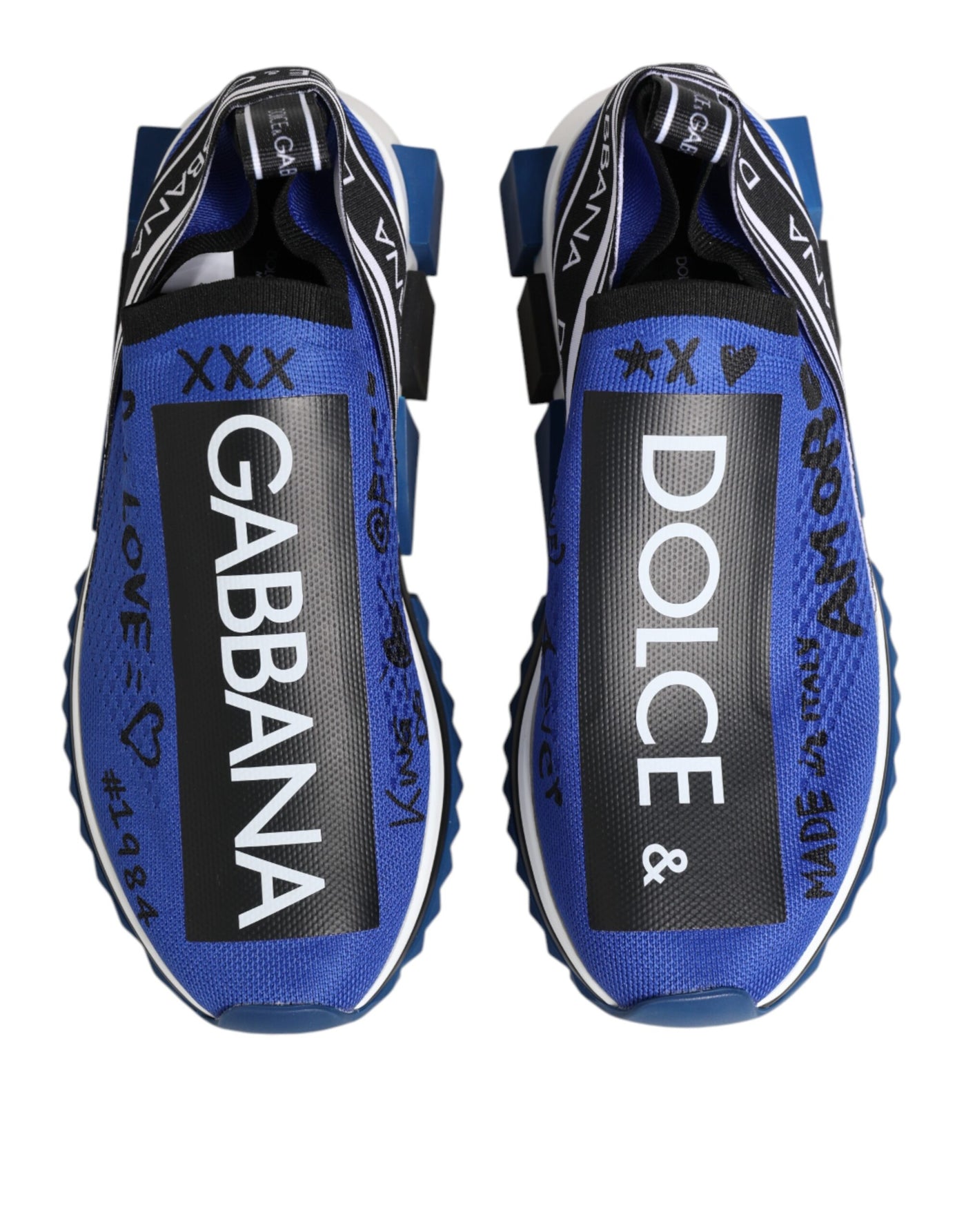 Dolce & Gabbana Blau Sorrento Low Top Turnschuhe Schuhe