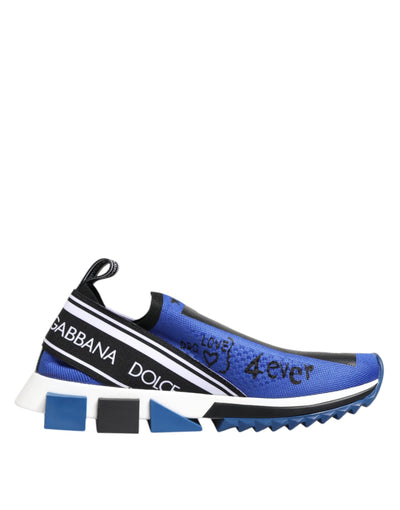 Dolce & Gabbana Blau Sorrento Low Top Turnschuhe Schuhe
