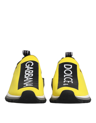 Dolce & Gabbana Gelb Logo Low Top Sorrento Turnschuhe Schuhe