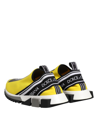 Dolce & Gabbana Gelb Logo Low Top Sorrento Turnschuhe Schuhe
