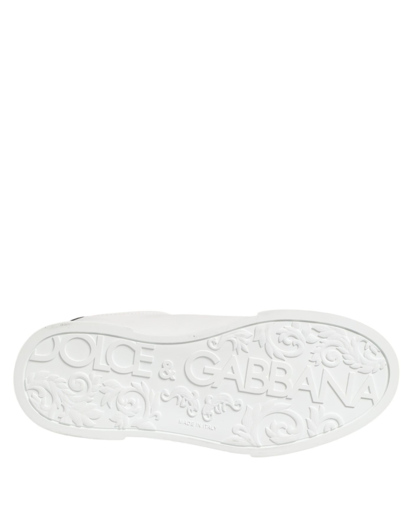Dolce & Gabbana Weiß Crown Patch Portofino Männer Turnschuhe Schuhe