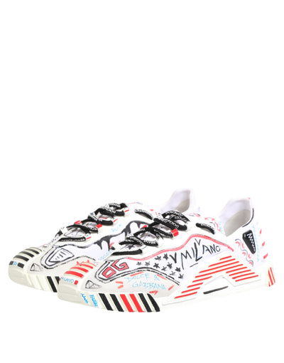 Dolce & Gabbana Multicolor Low Top NS1 Männer Turnschuhe Schuhe